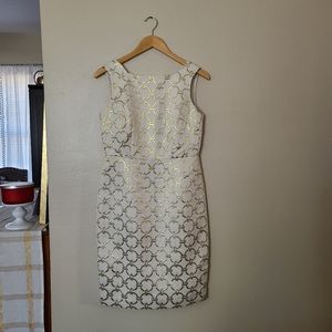 Talbots Gold Evening/Cocktail Dress